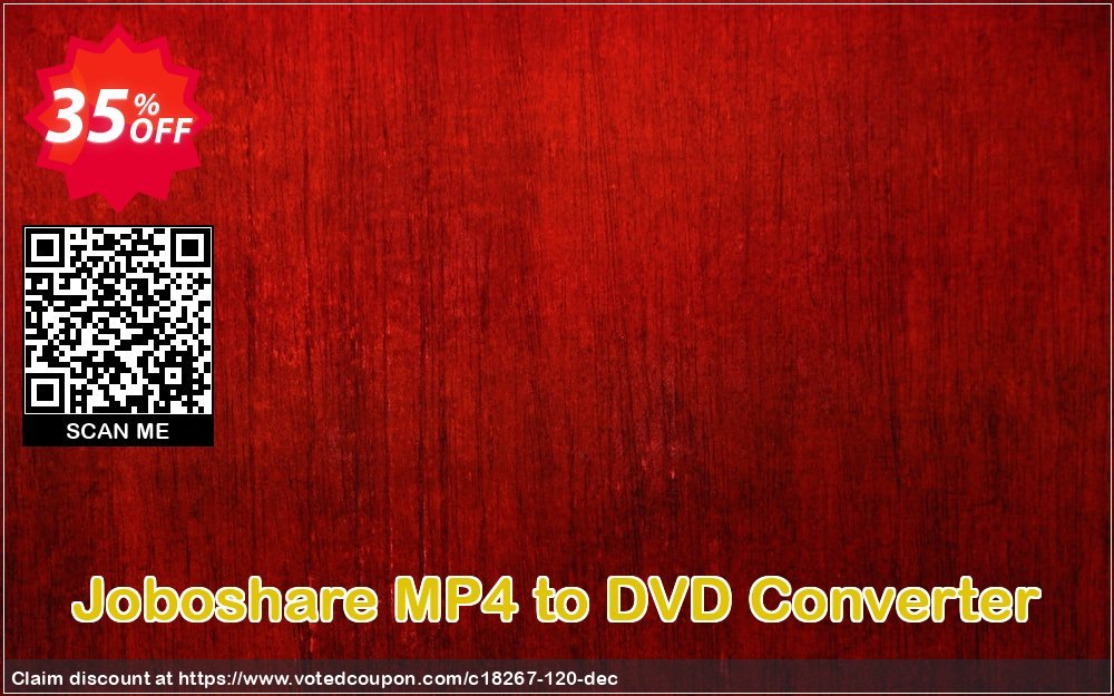 Joboshare MP4 to DVD Converter Coupon, discount Joboshare coupon discount (18267). Promotion: discount coupon for all