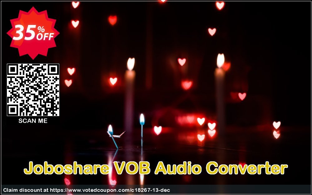 Joboshare VOB Audio Converter Coupon, discount Joboshare coupon discount (18267). Promotion: discount coupon for all