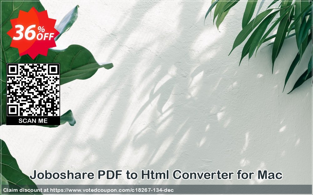 Joboshare PDF to Html Converter for MAC Coupon, discount Joboshare coupon discount (18267). Promotion: discount coupon for all