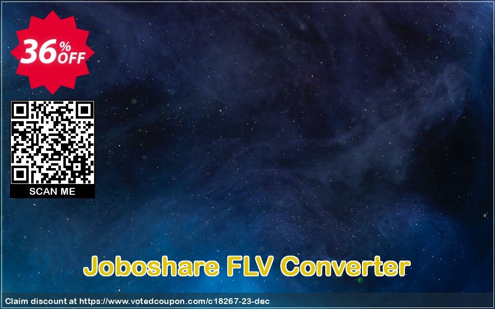 Joboshare FLV Converter Coupon, discount Joboshare coupon discount (18267). Promotion: discount coupon for all