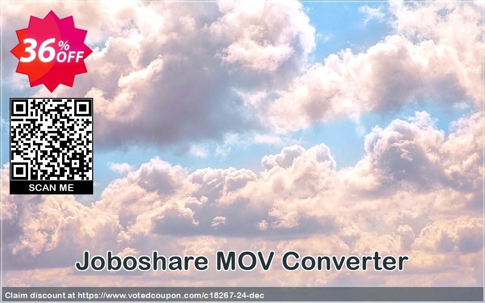 Joboshare MOV Converter Coupon, discount Joboshare coupon discount (18267). Promotion: discount coupon for all