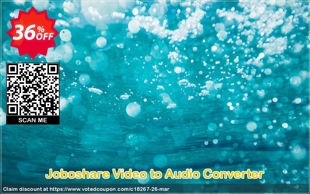 Joboshare Video to Audio Converter Coupon Code Apr 2024, 36% OFF - VotedCoupon