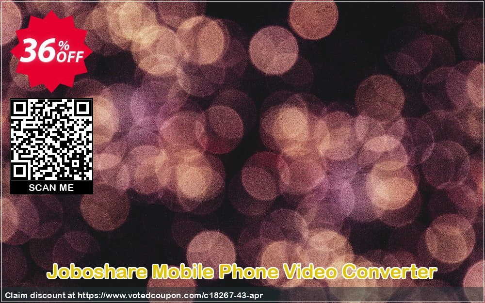 Joboshare Mobile Phone Video Converter Coupon Code May 2024, 36% OFF - VotedCoupon