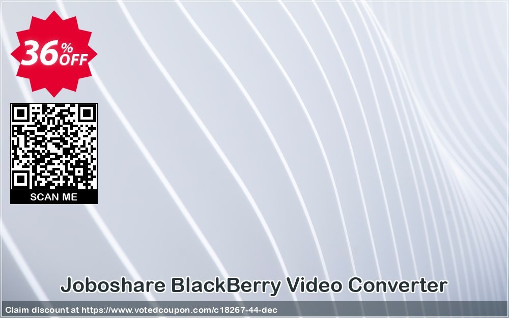 Joboshare BlackBerry Video Converter Coupon, discount Joboshare coupon discount (18267). Promotion: discount coupon for all