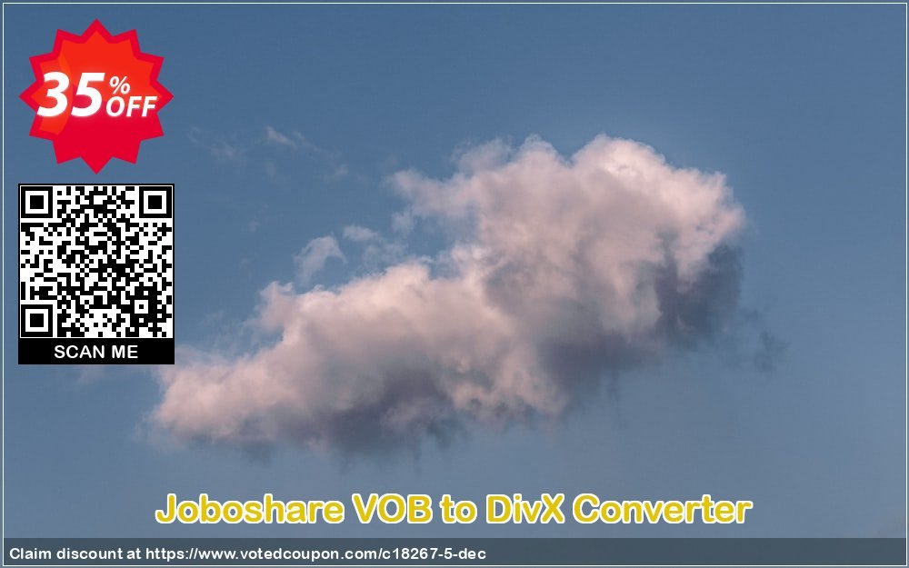 Joboshare VOB to DivX Converter Coupon, discount Joboshare coupon discount (18267). Promotion: discount coupon for all