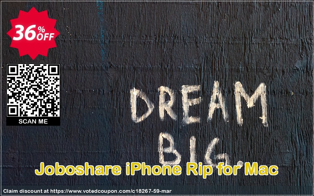 Joboshare iPhone Rip for MAC Coupon Code Apr 2024, 36% OFF - VotedCoupon