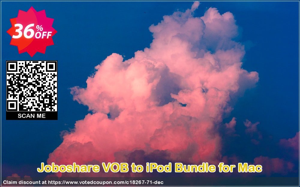Joboshare VOB to iPod Bundle for MAC Coupon, discount Joboshare coupon discount (18267). Promotion: discount coupon for all