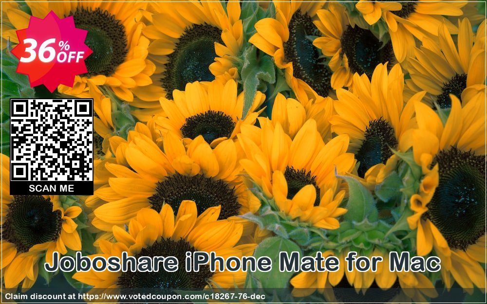 Joboshare iPhone Mate for MAC Coupon, discount Joboshare coupon discount (18267). Promotion: discount coupon for all