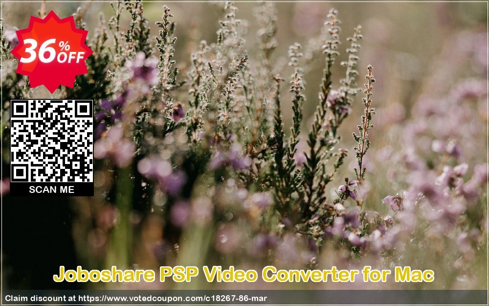 Joboshare PSP Video Converter for MAC Coupon, discount Joboshare coupon discount (18267). Promotion: discount coupon for all