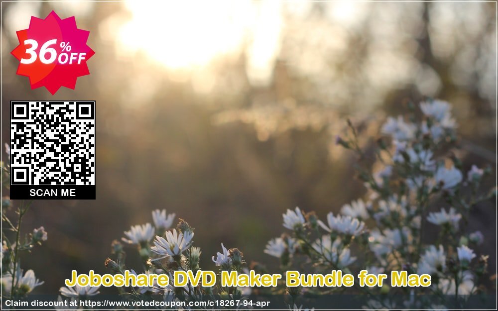 Joboshare DVD Maker Bundle for MAC Coupon, discount Joboshare coupon discount (18267). Promotion: discount coupon for all