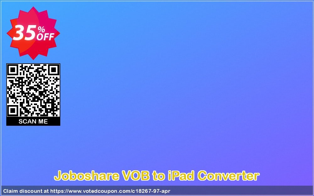 Joboshare VOB to iPad Converter Coupon Code Apr 2024, 35% OFF - VotedCoupon