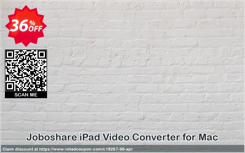 Joboshare iPad Video Converter for MAC Coupon, discount Joboshare coupon discount (18267). Promotion: discount coupon for all