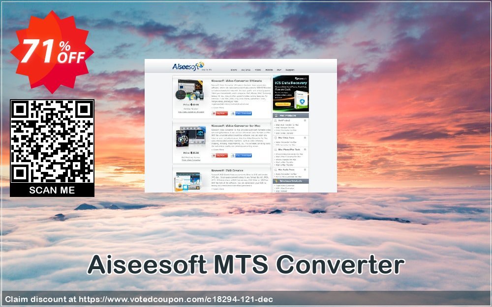 Aiseesoft MTS Converter Coupon, discount Aiseesoft MTS Converter awesome promo code 2023. Promotion: 40% Off for All Products of Aiseesoft