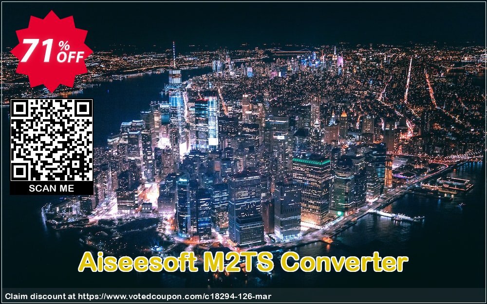 Aiseesoft M2TS Converter Coupon, discount Aiseesoft M2TS Converter imposing offer code 2024. Promotion: 40% Off for All Products of Aiseesoft