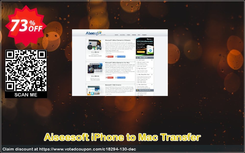 Aiseesoft iPhone to MAC Transfer Coupon Code Apr 2024, 73% OFF - VotedCoupon