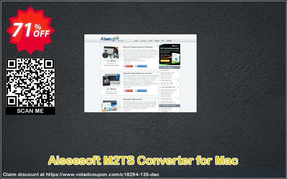 Aiseesoft M2TS Converter for MAC Coupon, discount 40% Aiseesoft. Promotion: 40% Off for All Products of Aiseesoft