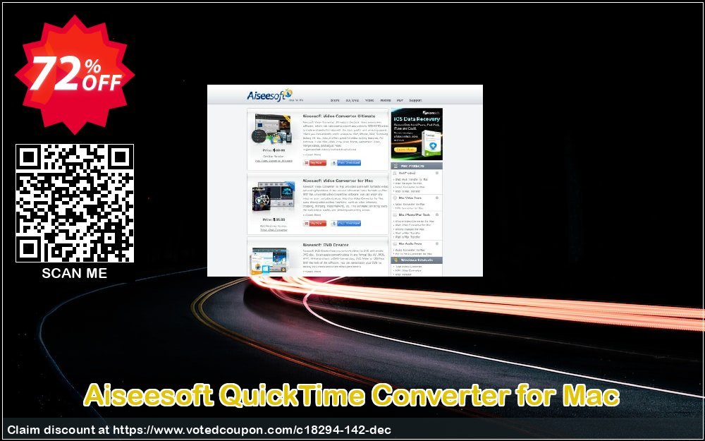 Aiseesoft QuickTime Converter for MAC Coupon Code May 2024, 72% OFF - VotedCoupon