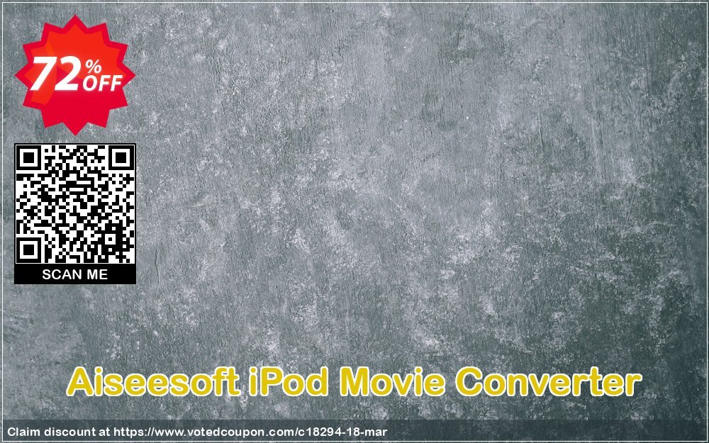 Aiseesoft iPod Movie Converter Coupon Code Apr 2024, 72% OFF - VotedCoupon