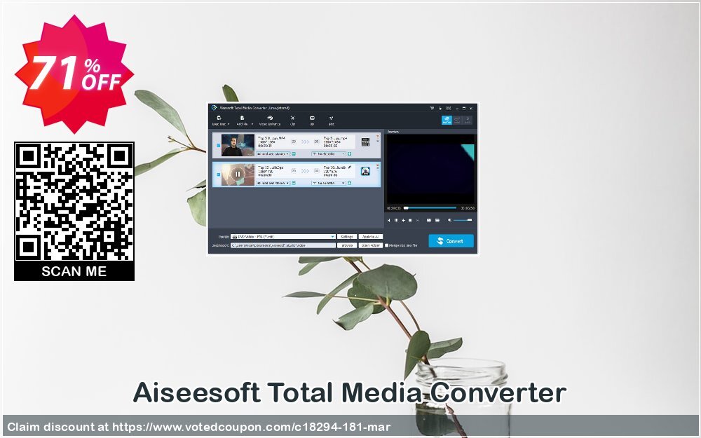 Aiseesoft Total Media Converter Coupon Code Jun 2024, 71% OFF - VotedCoupon