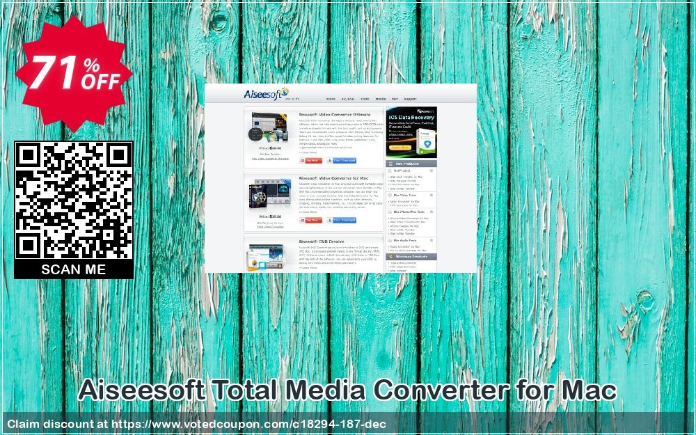 Aiseesoft Total Media Converter for MAC Coupon Code Apr 2024, 71% OFF - VotedCoupon