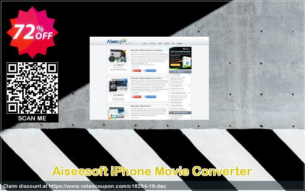 Aiseesoft iPhone Movie Converter Coupon Code May 2024, 72% OFF - VotedCoupon