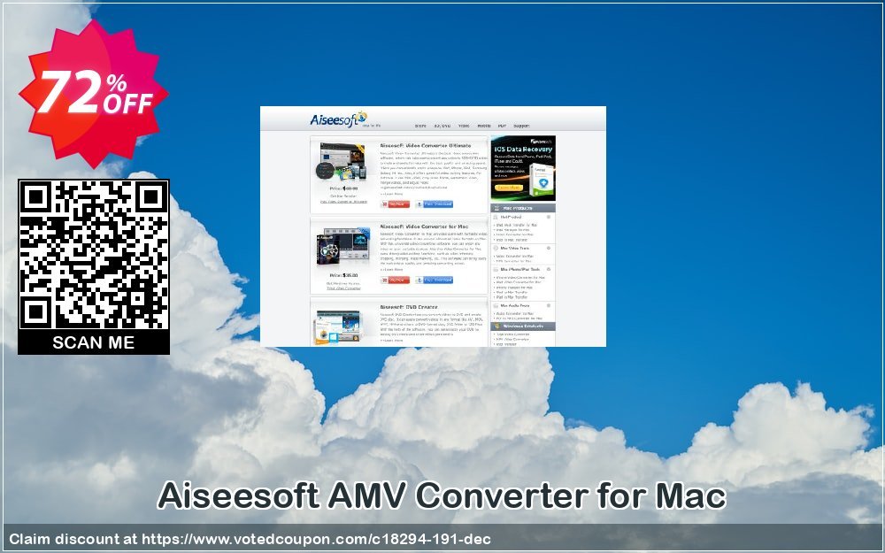Aiseesoft AMV Converter for MAC Coupon, discount 40% Aiseesoft. Promotion: 40% Off for All Products of Aiseesoft