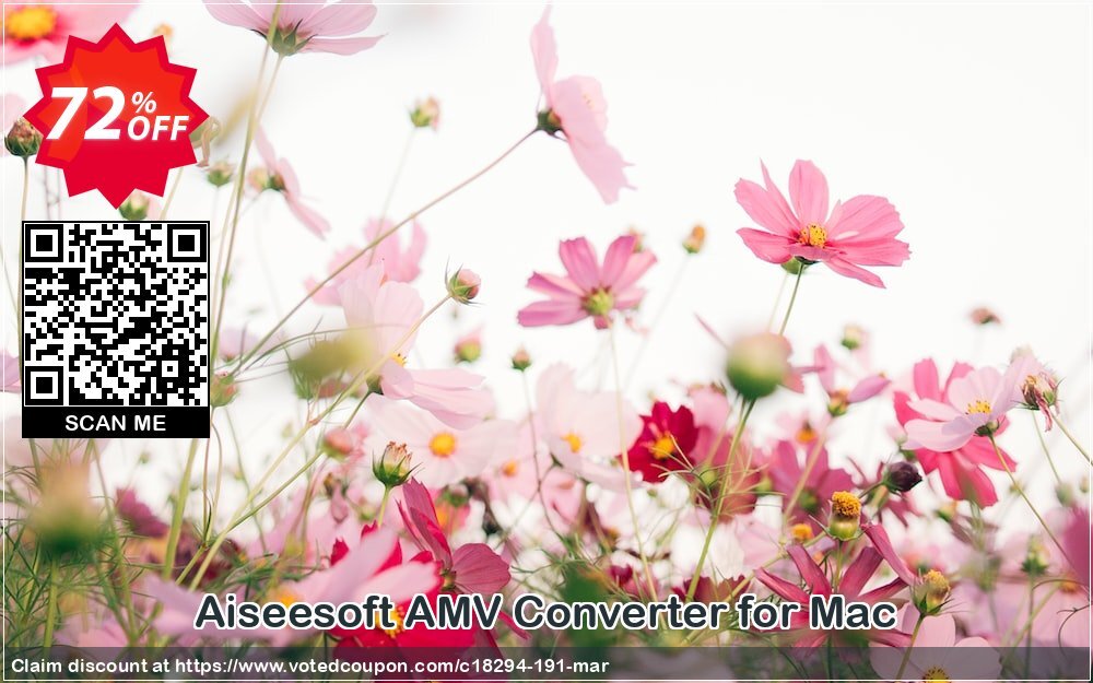 Aiseesoft AMV Converter for MAC Coupon, discount 40% Aiseesoft. Promotion: 40% Off for All Products of Aiseesoft