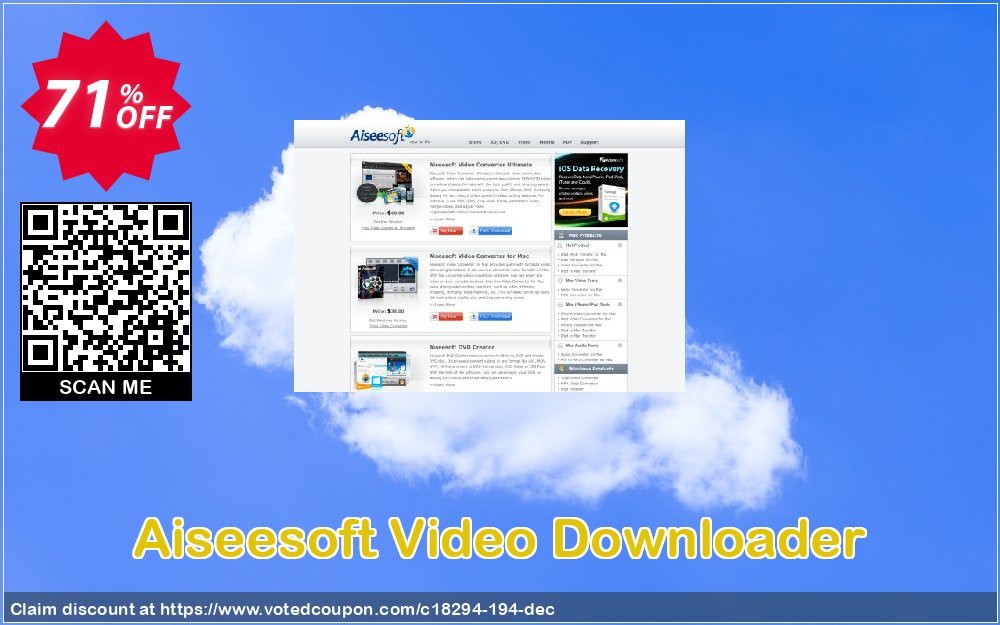 Aiseesoft Video Downloader Coupon, discount 40% Aiseesoft. Promotion: 40% Off for All Products of Aiseesoft