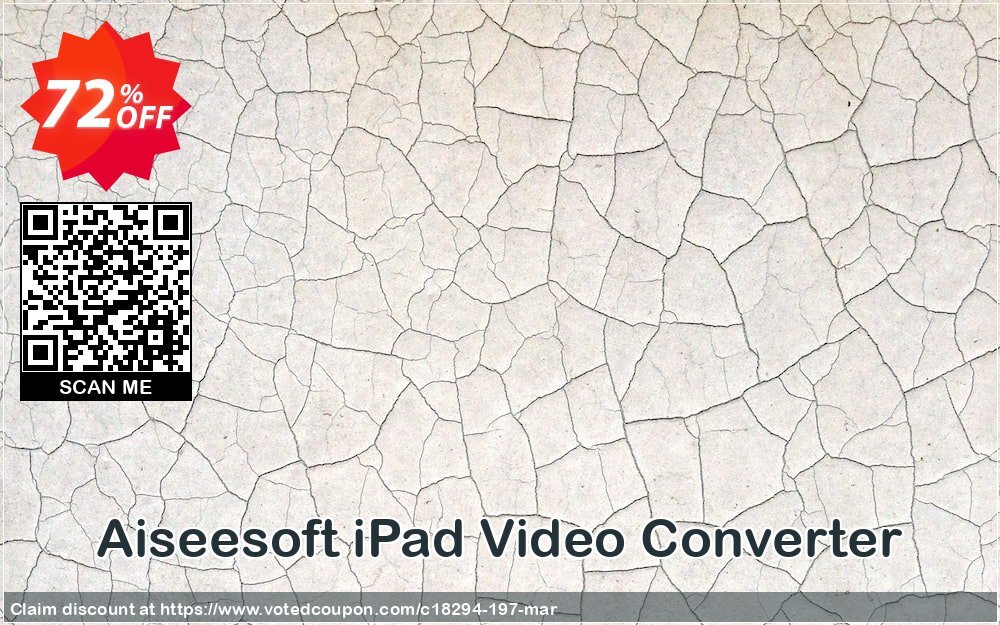 Aiseesoft iPad Video Converter Coupon, discount Aiseesoft iPad Video Converter wonderful promo code 2024. Promotion: 40% Off for All Products of Aiseesoft