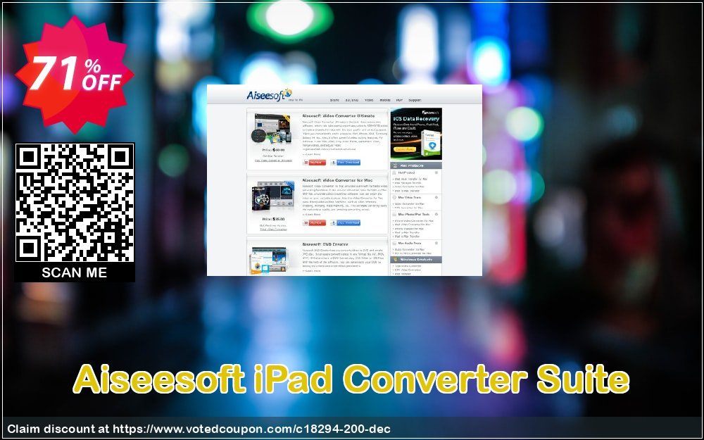 Aiseesoft iPad Converter Suite Coupon Code May 2024, 71% OFF - VotedCoupon