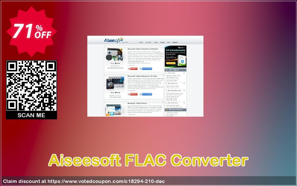 Aiseesoft FLAC Converter Coupon Code Apr 2024, 71% OFF - VotedCoupon