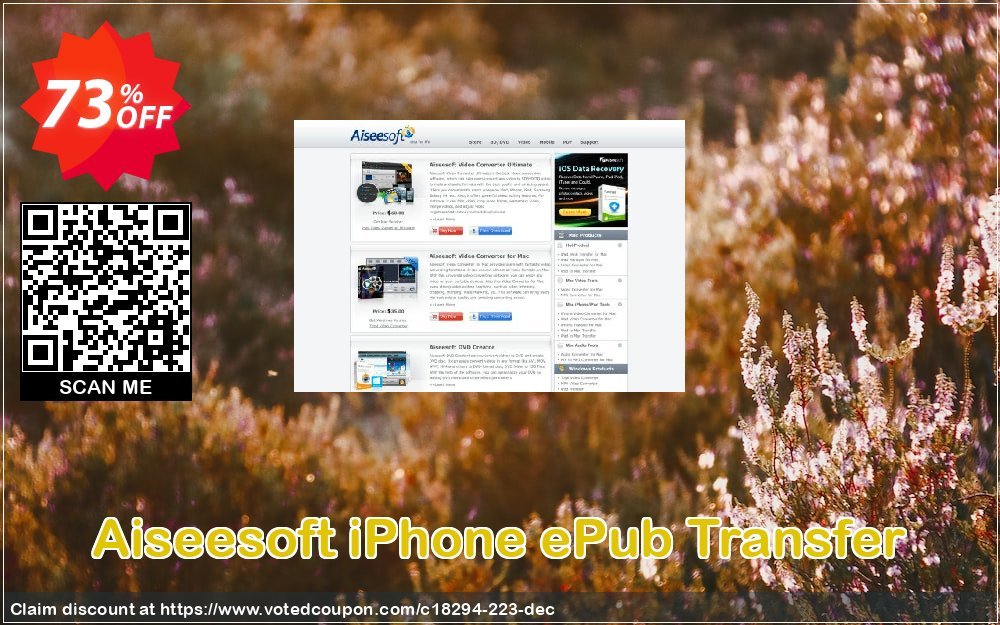 Aiseesoft iPhone ePub Transfer Coupon Code Apr 2024, 73% OFF - VotedCoupon