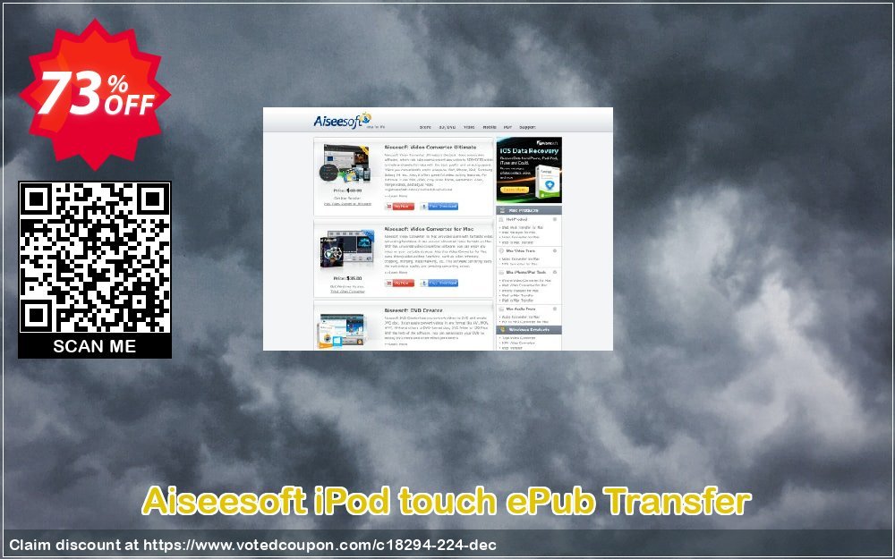 Aiseesoft iPod touch ePub Transfer Coupon Code Apr 2024, 73% OFF - VotedCoupon
