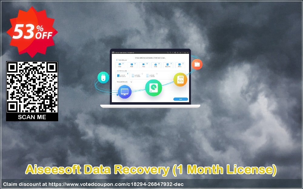 Aiseesoft Data Recovery, Monthly Plan  Coupon Code May 2024, 53% OFF - VotedCoupon