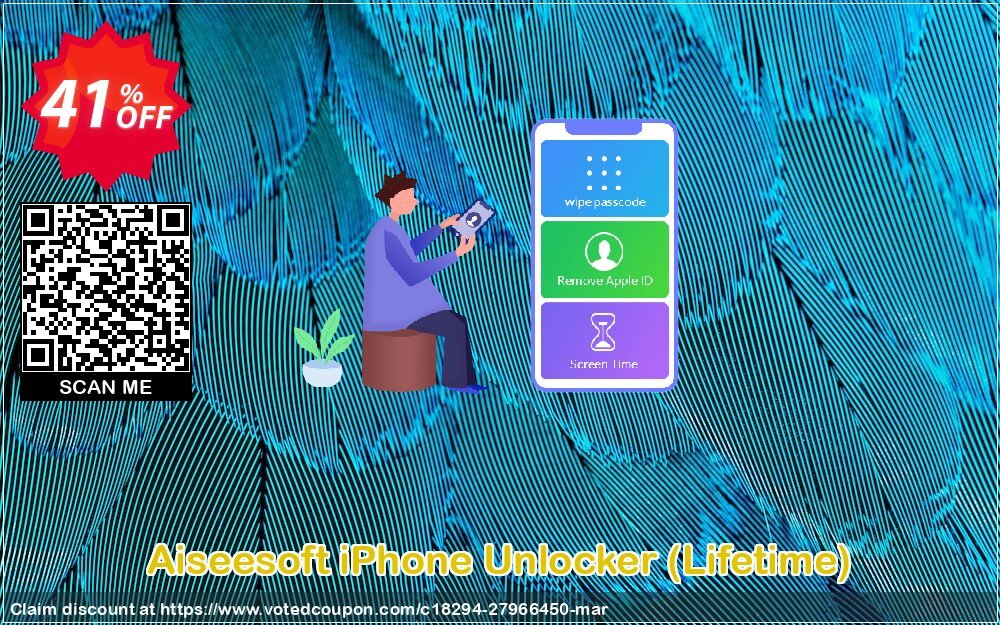 Aiseesoft iPhone Unlocker, Lifetime  Coupon, discount Aiseesoft iPhone Unlocker - Lifetime/6 iOS Devices Super offer code 2024. Promotion: Super offer code of Aiseesoft iPhone Unlocker - Lifetime/6 iOS Devices 2024