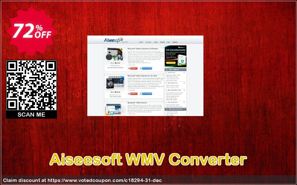 Aiseesoft WMV Converter Coupon, discount 40% Aiseesoft. Promotion: 40% Off for All Products of Aiseesoft