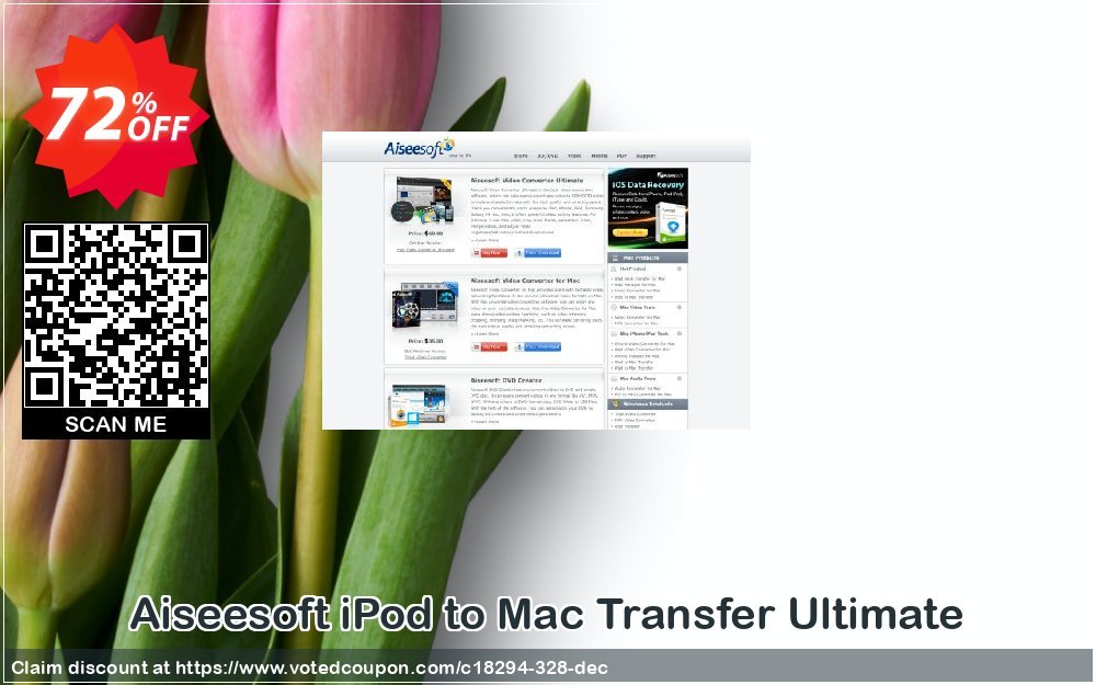 Aiseesoft iPod to MAC Transfer Ultimate Coupon, discount 40% Aiseesoft. Promotion: 