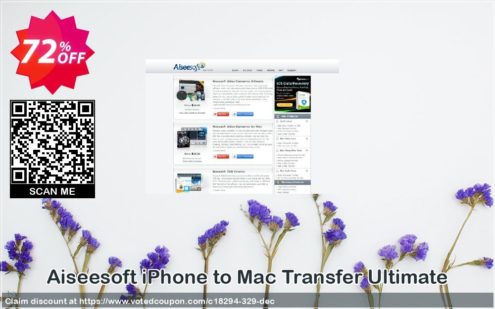 Aiseesoft iPhone to MAC Transfer Ultimate Coupon, discount 40% Aiseesoft. Promotion: 
