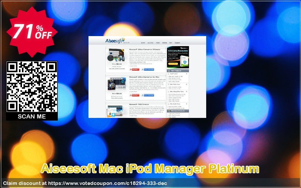 Aiseesoft MAC iPod Manager Platinum Coupon Code Apr 2024, 71% OFF - VotedCoupon
