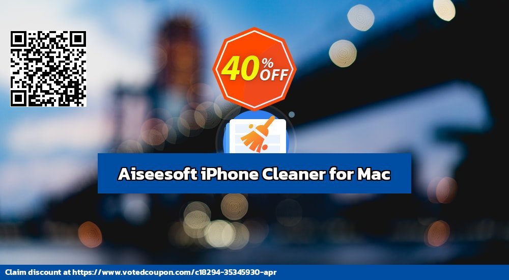 Aiseesoft iPhone Cleaner for MAC Coupon, discount Spring Contest Discount. Promotion: Super promotions code of Aiseesoft iPhone Cleaner for Mac 2024