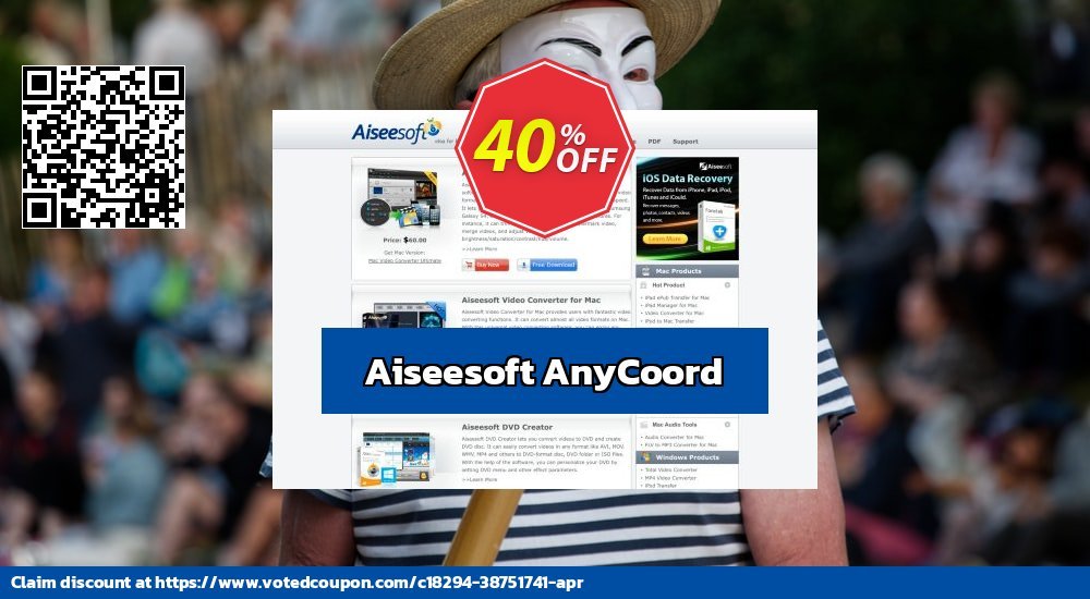 Aiseesoft AnyCoord Coupon, discount Spring Contest Discount. Promotion: Excellent offer code of Aiseesoft AnyCoord 2024