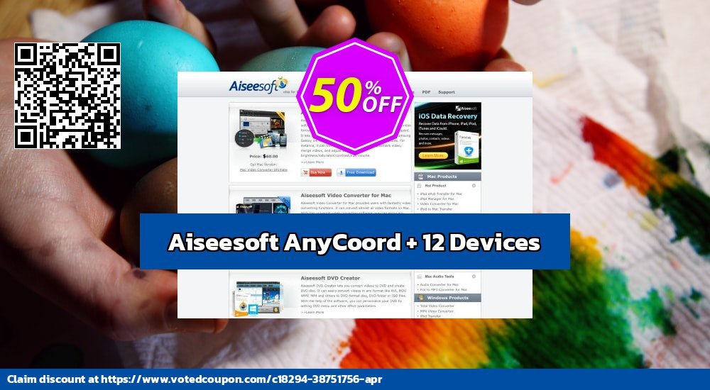 Aiseesoft AnyCoord + 12 Devices Coupon Code Jun 2024, 50% OFF - VotedCoupon