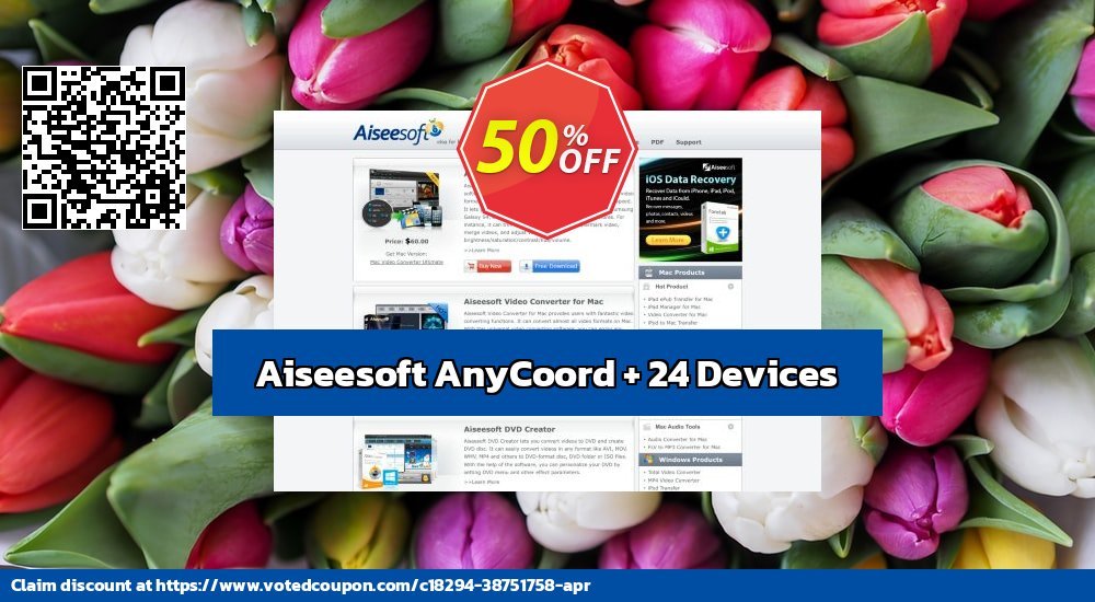 Aiseesoft AnyCoord + 24 Devices Coupon Code May 2024, 51% OFF - VotedCoupon