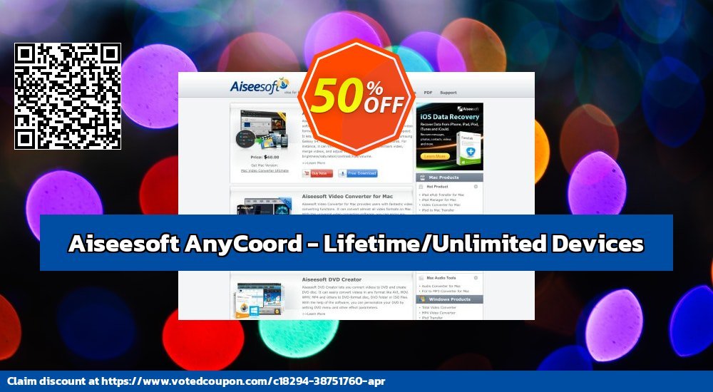 Aiseesoft AnyCoord - Lifetime/Unlimited Devices Coupon, discount Aiseesoft AnyCoord - Lifetime/Unlimited Devices Impressive sales code 2024. Promotion: Impressive sales code of Aiseesoft AnyCoord - Lifetime/Unlimited Devices 2024