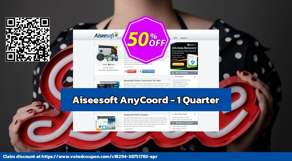 Aiseesoft AnyCoord - 1 Quarter voted-on promotion codes