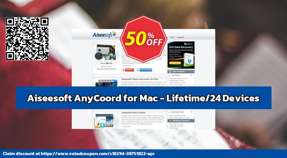 Aiseesoft AnyCoord for MAC - Lifetime/24 Devices Coupon, discount Aiseesoft AnyCoord for Mac - Lifetime/24 Devices Awesome promotions code 2024. Promotion: Awesome promotions code of Aiseesoft AnyCoord for Mac - Lifetime/24 Devices 2024