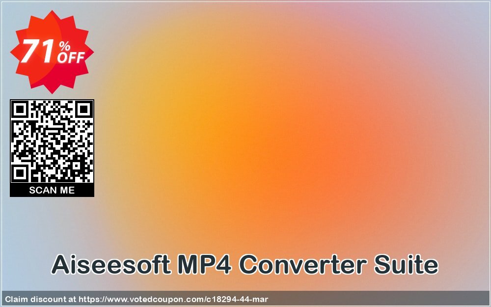 Aiseesoft MP4 Converter Suite Coupon, discount 40% Aiseesoft. Promotion: 