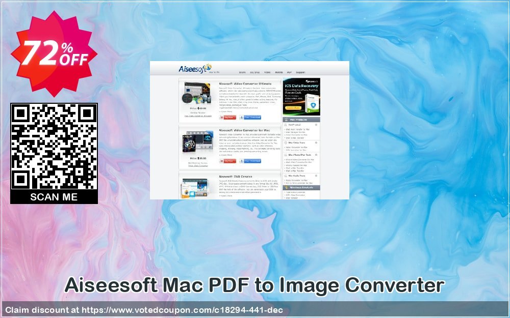 Aiseesoft MAC PDF to Image Converter Coupon, discount 40% Aiseesoft. Promotion: 40% Off for All Products of Aiseesoft