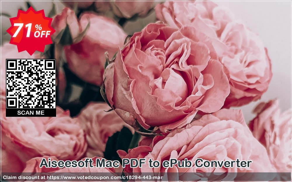 Aiseesoft MAC PDF to ePub Converter Coupon Code Jun 2024, 71% OFF - VotedCoupon