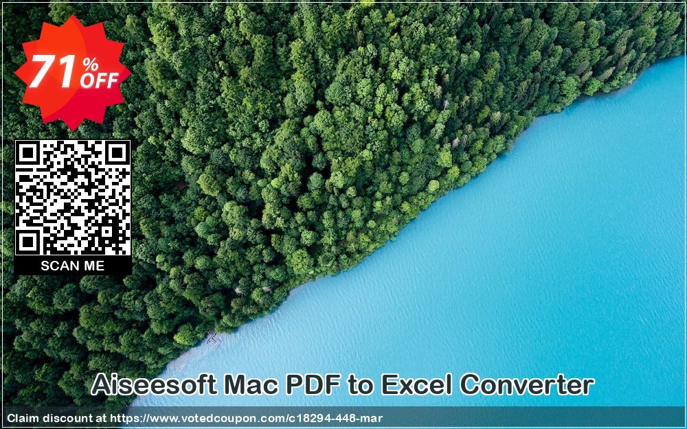 Aiseesoft MAC PDF to Excel Converter Coupon, discount 40% Aiseesoft. Promotion: 40% Off for All Products of Aiseesoft